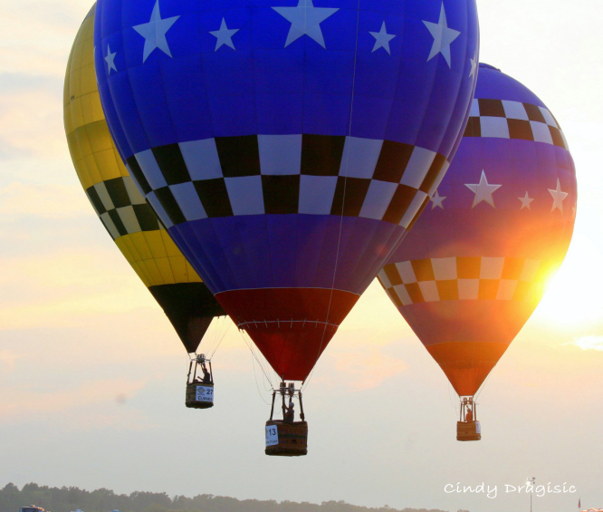 hot air balloons